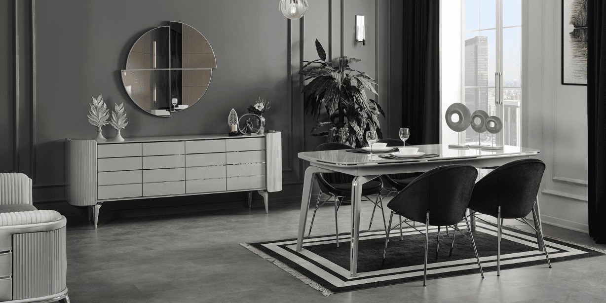 Karya Yemek Odası Takımı Sis Gri